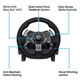 Logitech G920 Dual-Motor Feedback Driving Force Racing Wheel with Responsive Pedals for Xbox One