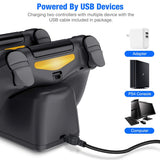 BEBONCOOL PS4 Controller Charger, DualShock 4 Controller USB Charging Station Dock, PlayStation 4 Charging Station for Sony Playstation4 / PS4 / PS4 Slim / PS4 Pro Controller