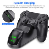 BEBONCOOL PS4 Controller Charger, DualShock 4 Controller USB Charging Station Dock, PlayStation 4 Charging Station for Sony Playstation4 / PS4 / PS4 Slim / PS4 Pro Controller