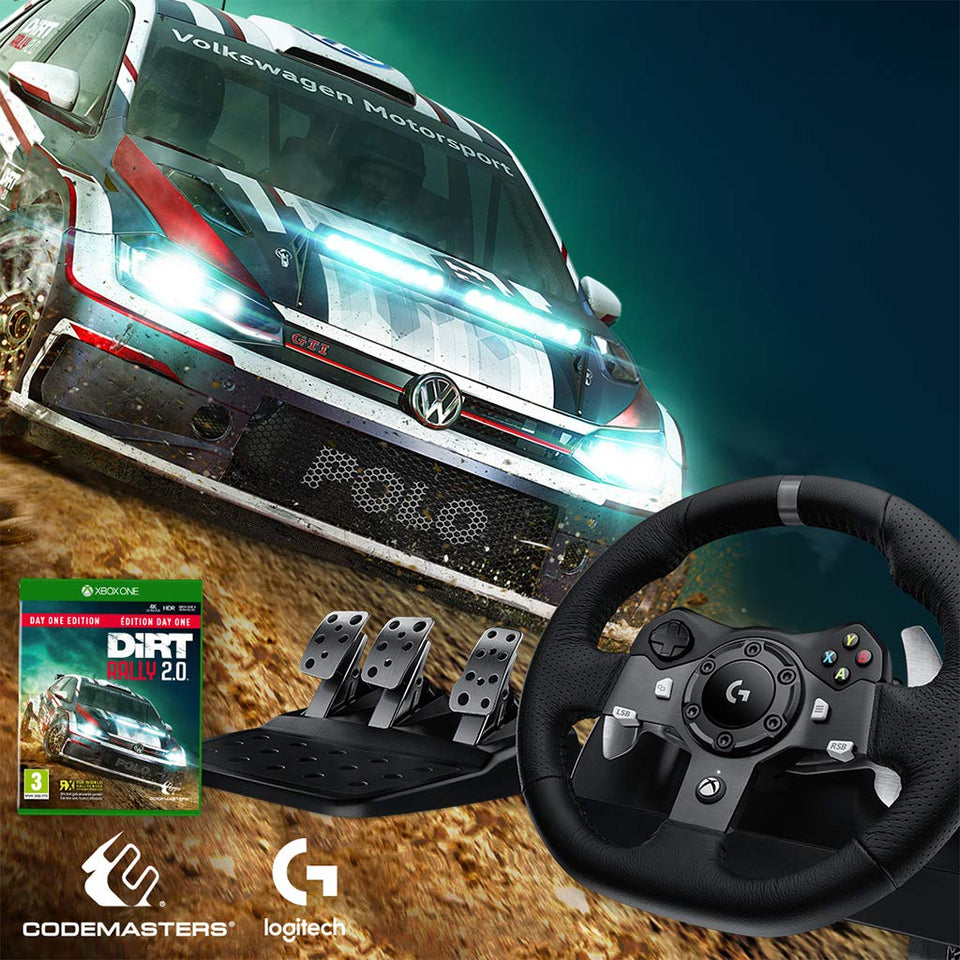 Logitech G920 Dual-Motor Feedback Driving Force Racing Wheel with Responsive Pedals for Xbox One